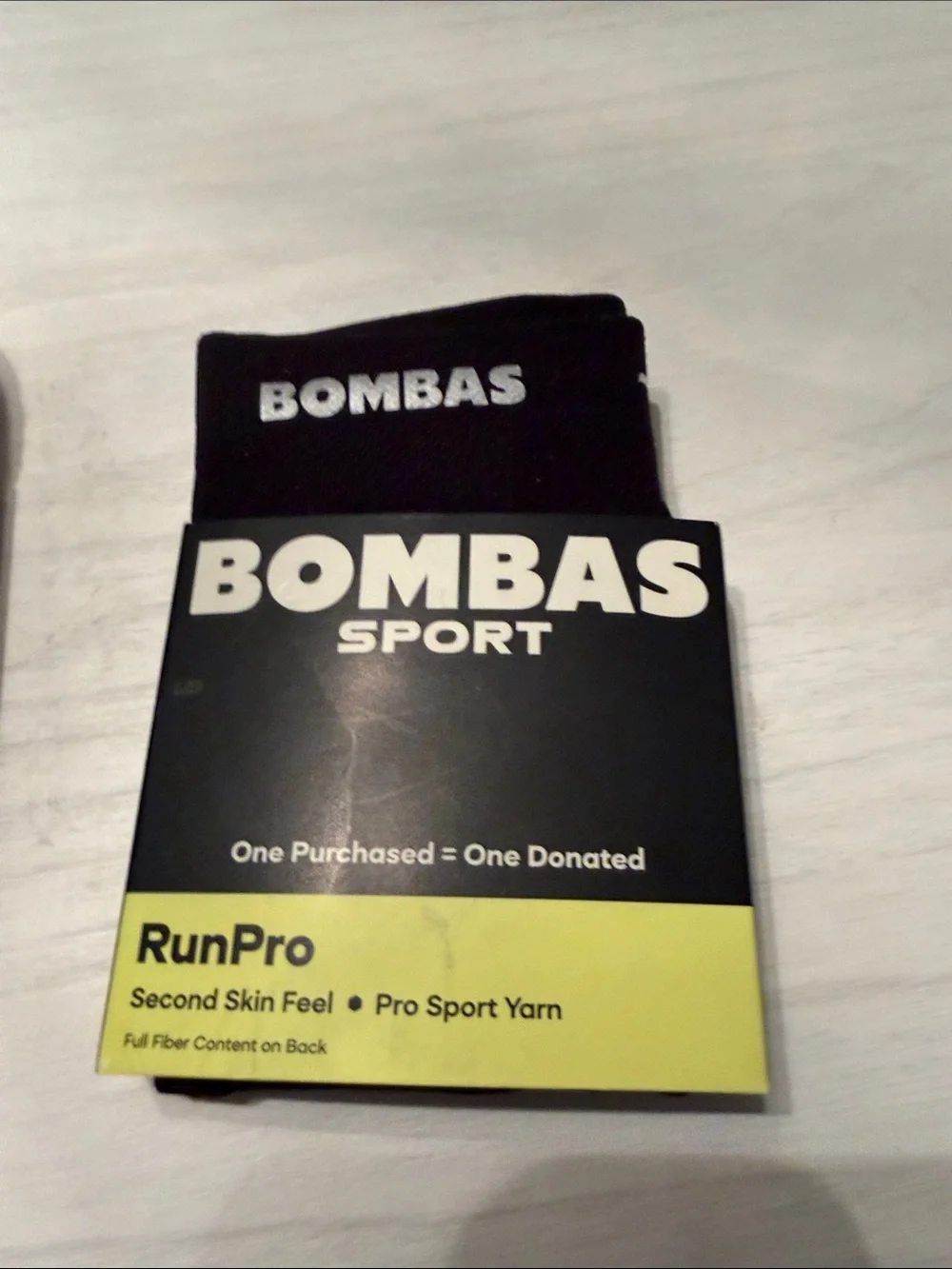 Bombas RunPro Athletic Socks - Lime, White, Black - 3 Pack